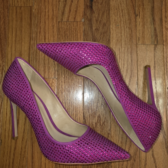 SCHUTZ Shoes - NWT Schutz Lou Crystal Violet Pumps Size 8